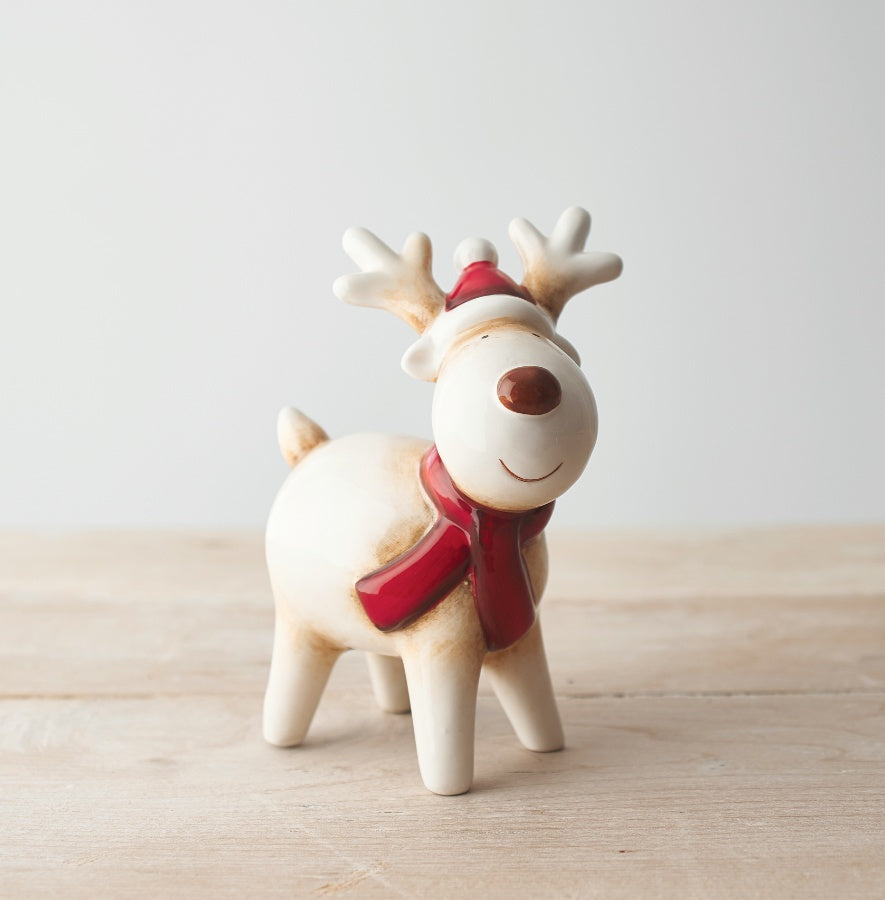 Red reindeer ornament