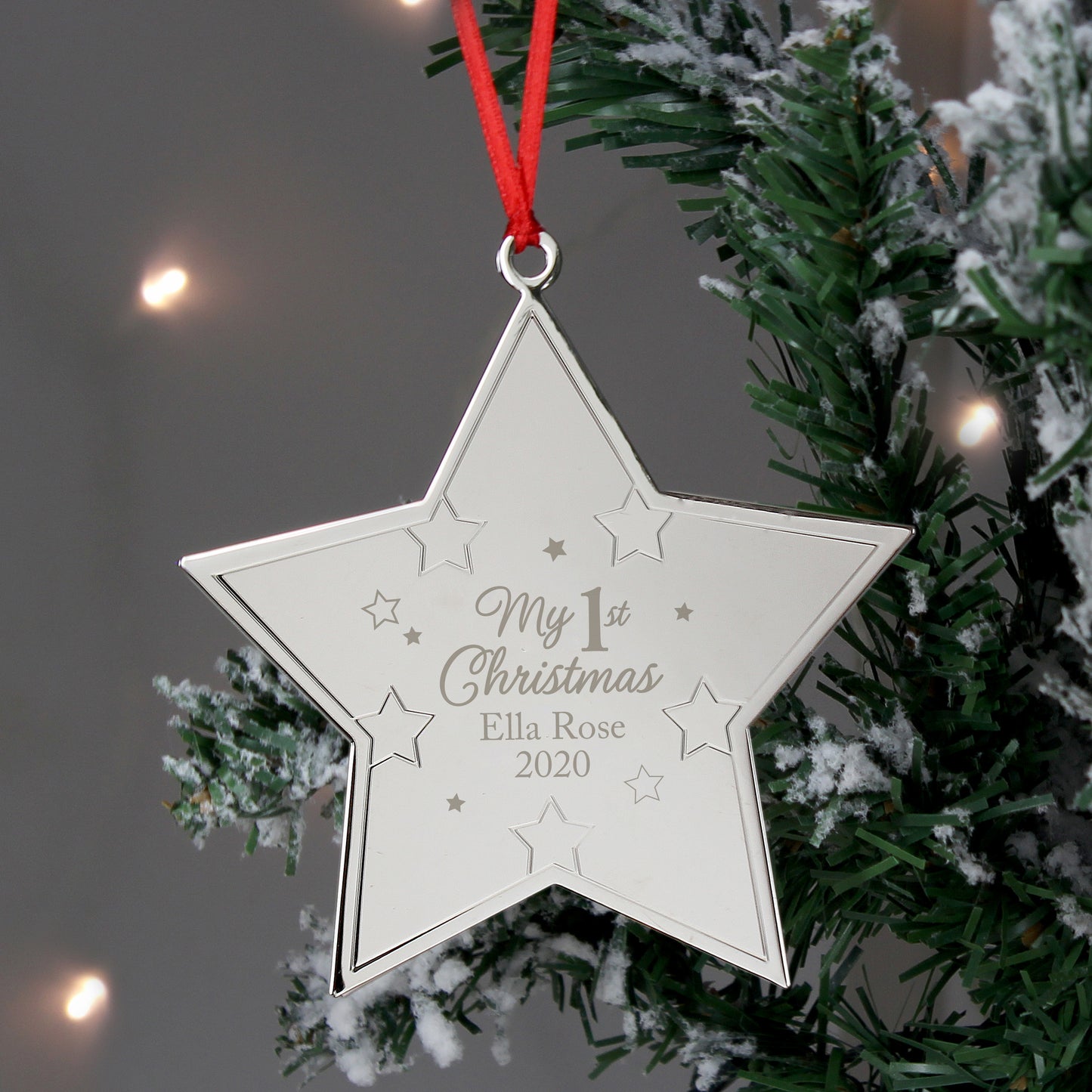 My 1st Christmas star metal decoration - Lilybet loves