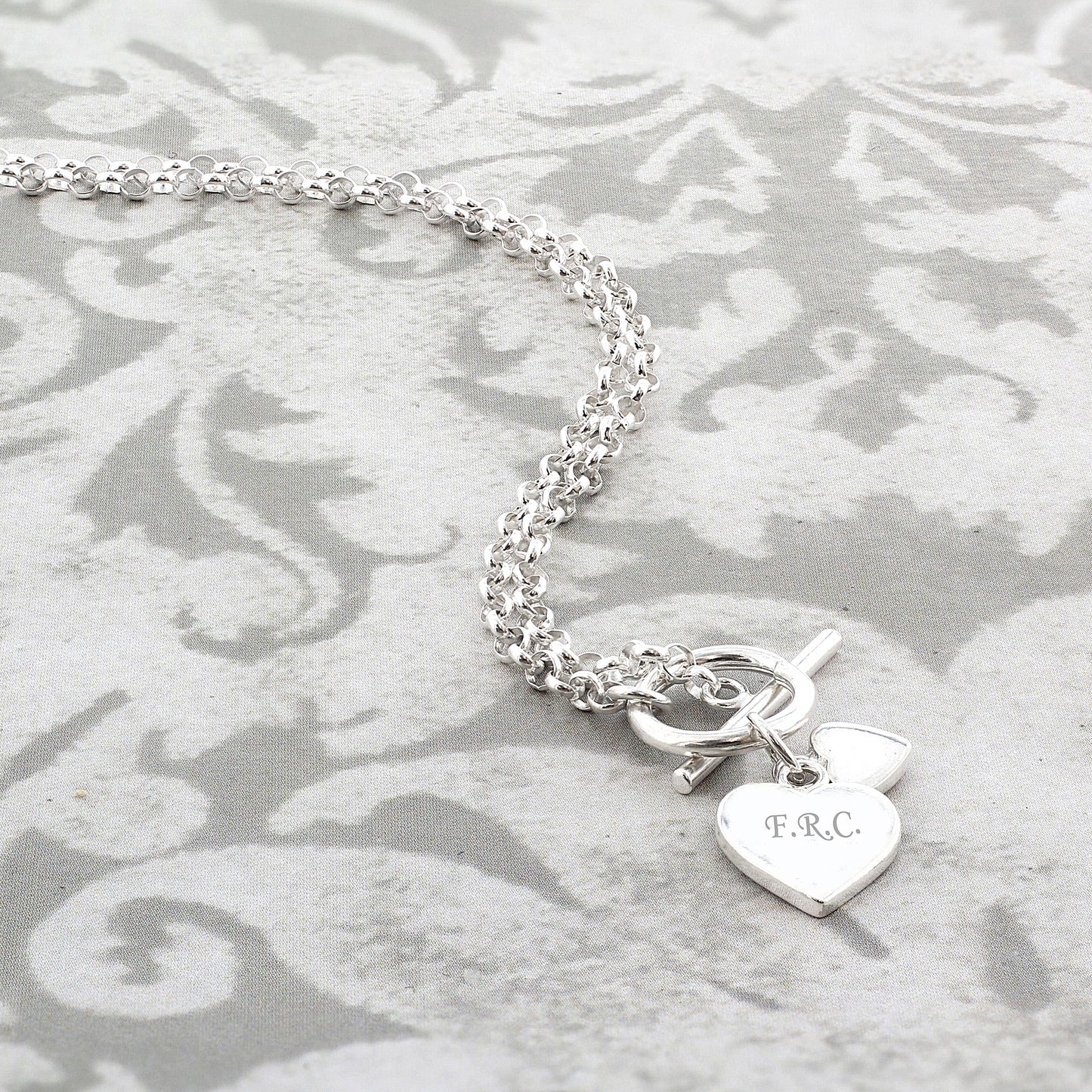 Personalised Hearts T-Bar Necklace - Lilybet loves