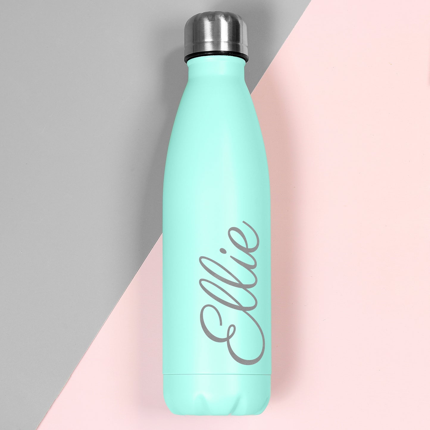 Mint green metal insulated drinks bottle - Lilybet loves