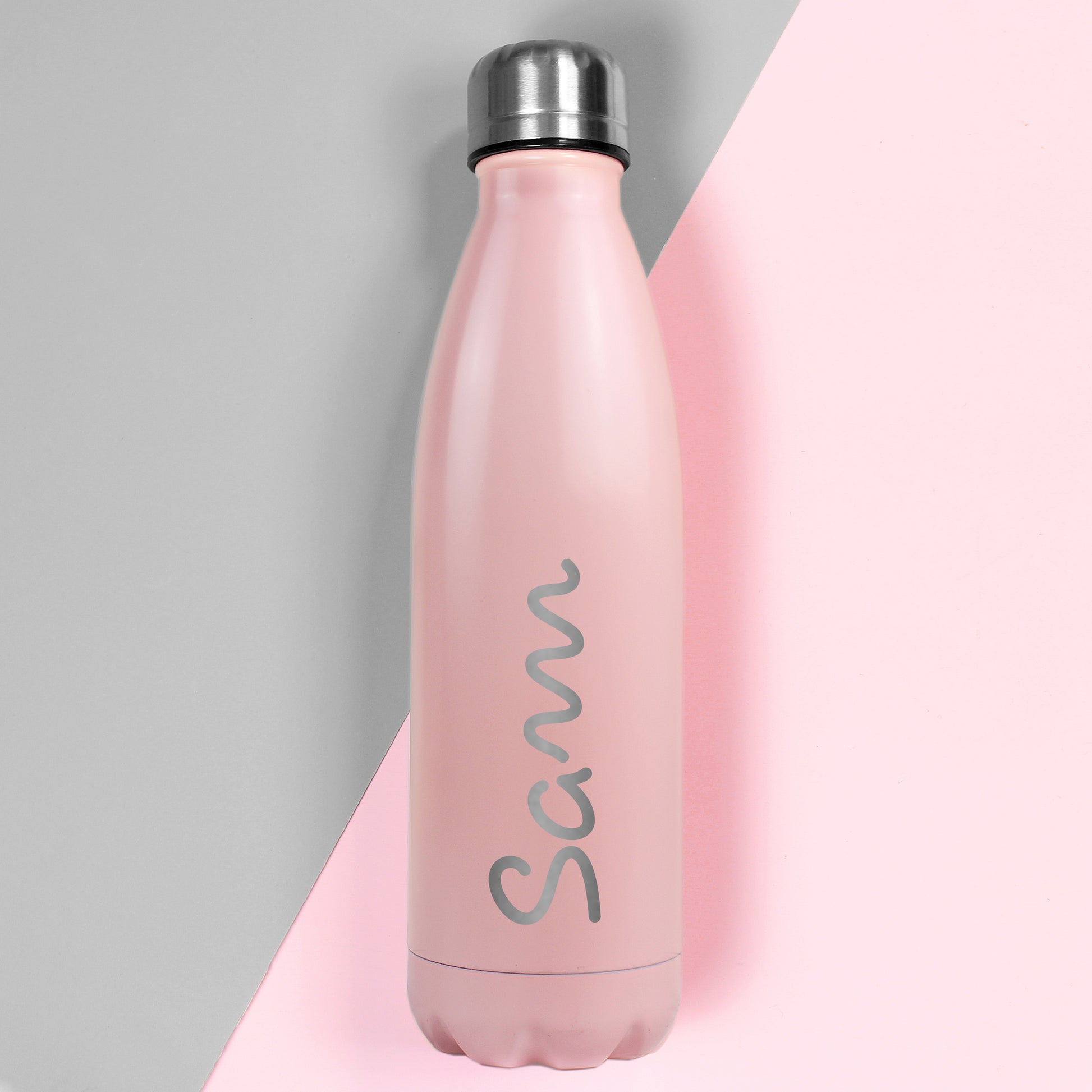 Island themed pink insulated drinks bottle - Lilybet loves