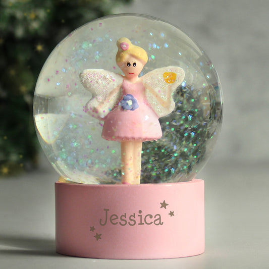 Personalised fairy snow globe
