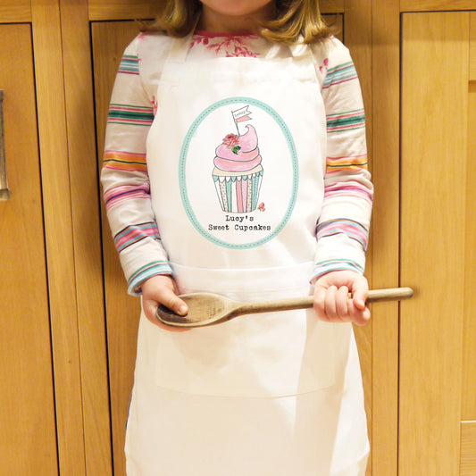 Vintage pastel cupcake children's apron, personalised - Lilybet loves