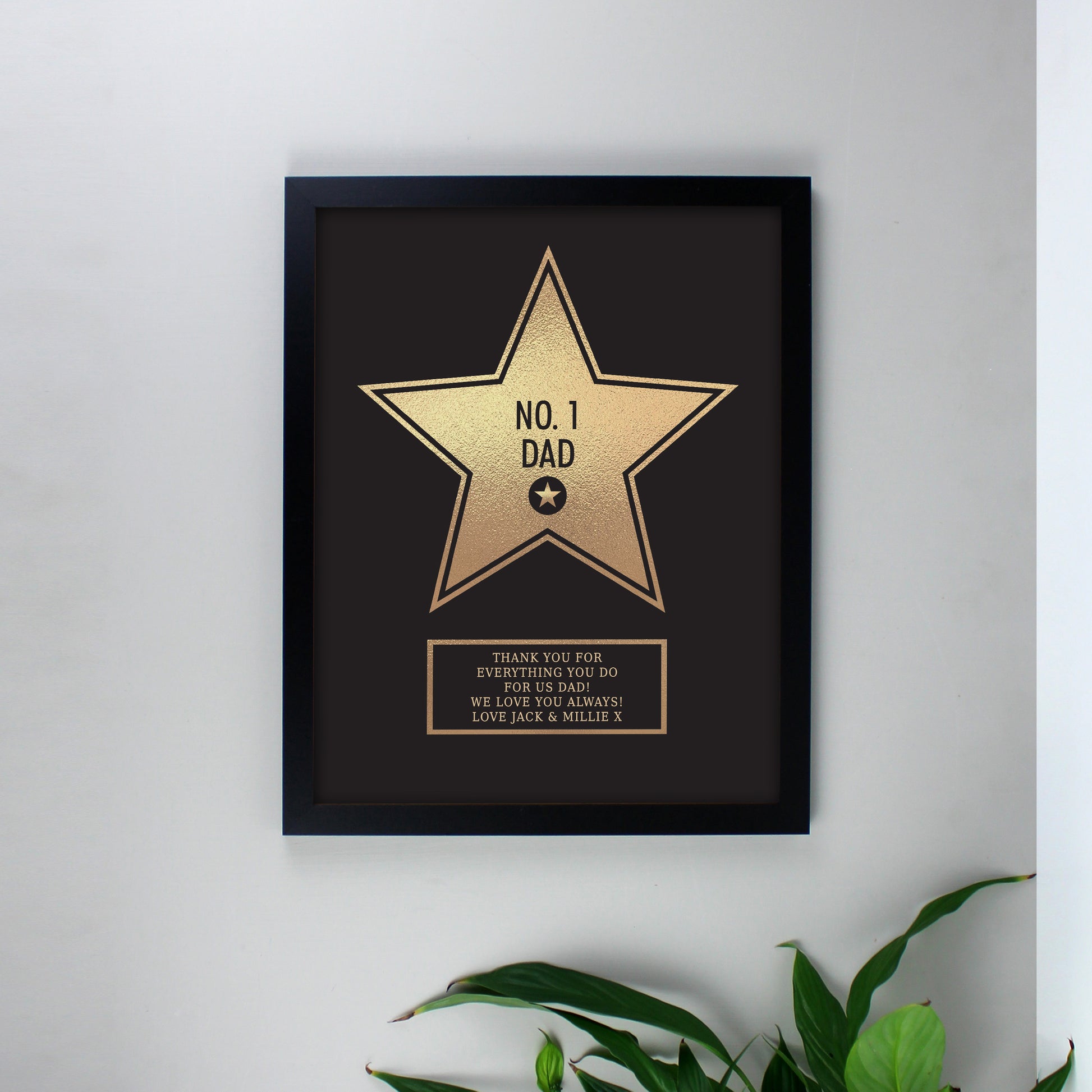 Walk of fame star framed print - Lilybet loves