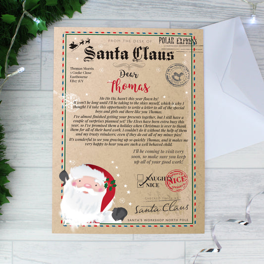 Santa Claus letter, personalised - Lilybet loves