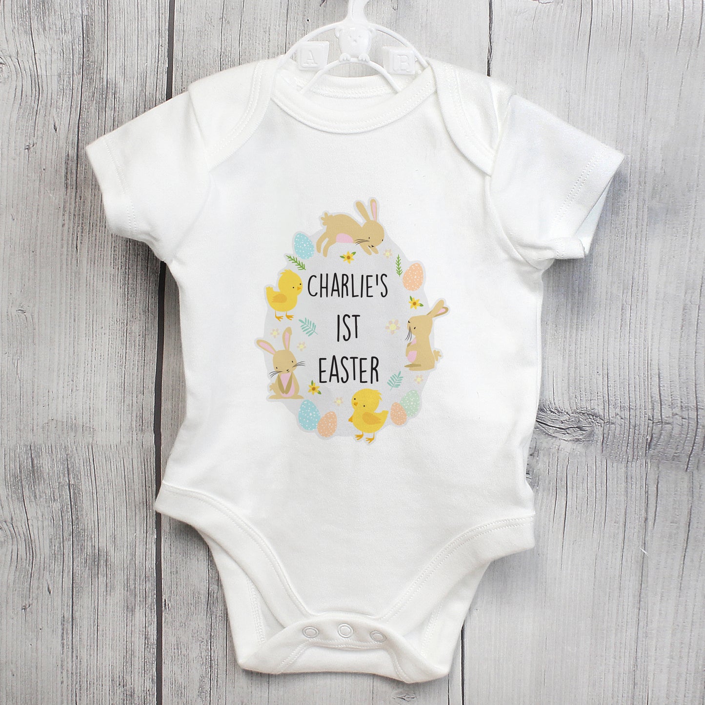 Easter bunny & chick baby vest - Lilybet loves