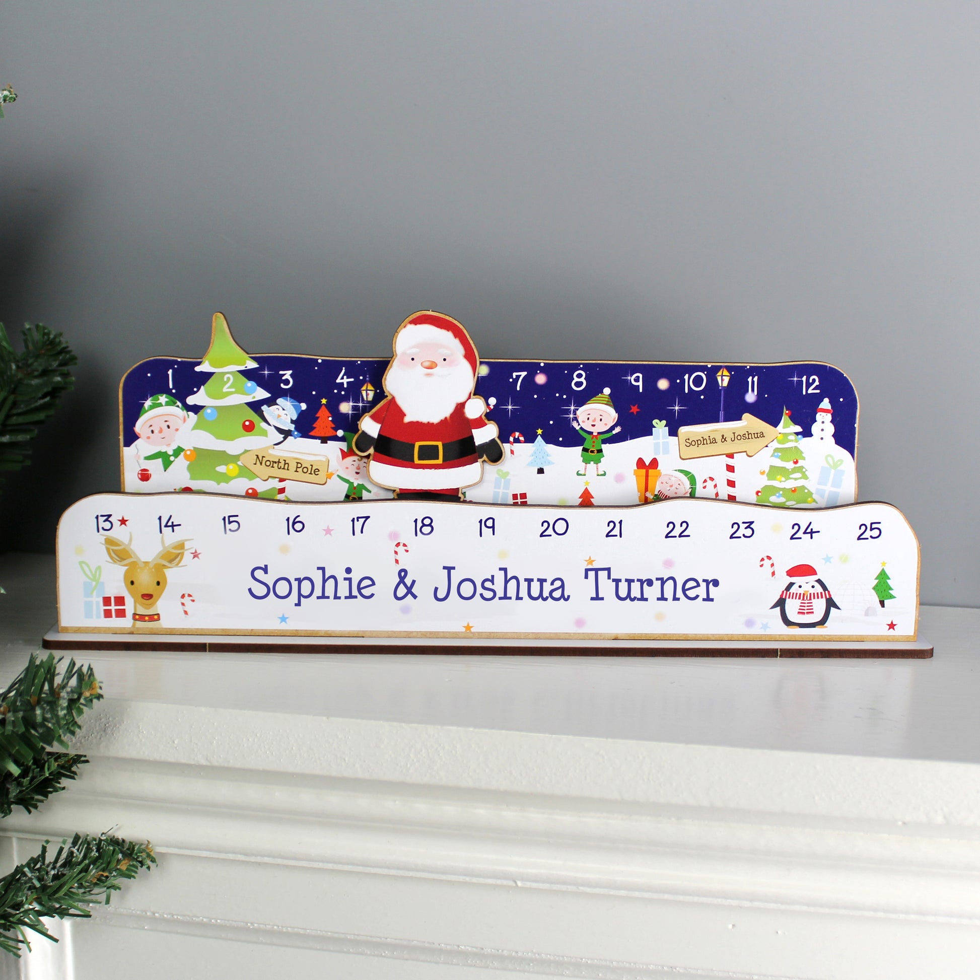 Make your own Santa Christmas advent countdown kit, personalised - Lilybet loves