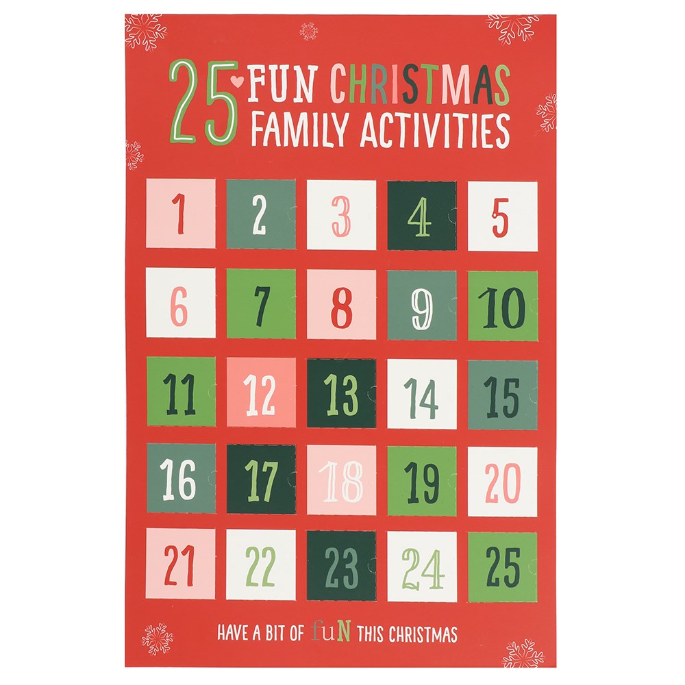 Family Activity Advent Calendar - Lilybet loves