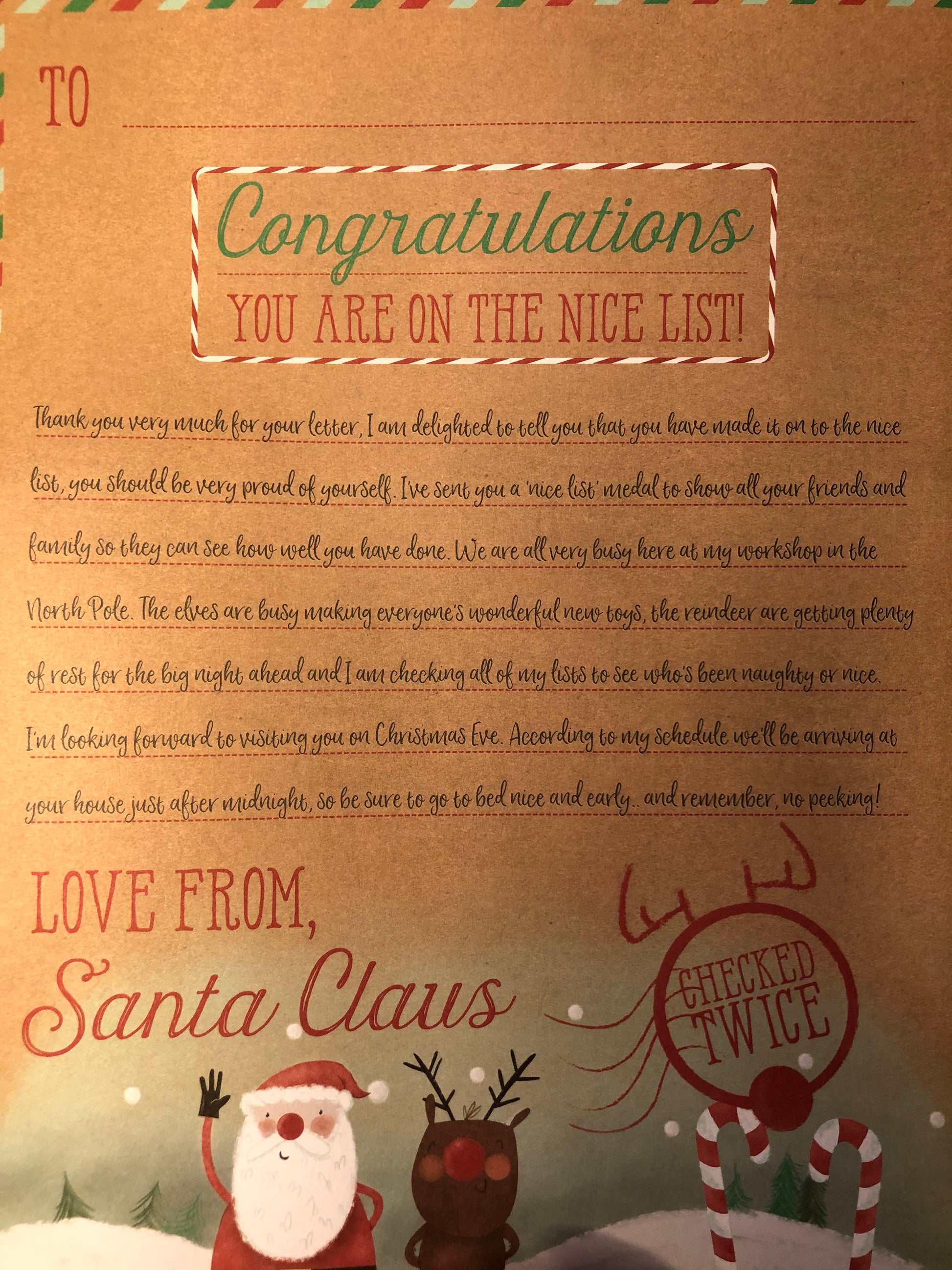 Letter to Santa Kit - Lilybet loves